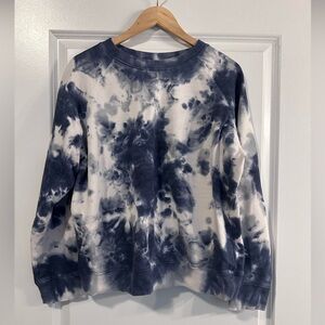 Richer Poorer Blue and White Sweatshirt